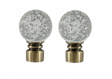 Комплект BUBBLE END для карниза Ø19 Gold Antique