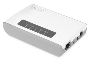 Многофункциональный беспроводной 2-портовый сетевой сервер, USB 2.0, 300 Мбит/с.