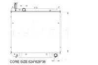 Купить Радиатор двигателя thermotec 1640030110 64649 a 522, фото thumb