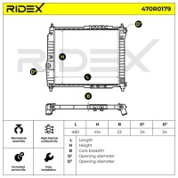 фото thumb №3, Радіатор wody ridex 470r0179 do chevrolet kalos do daewoo kalos klas