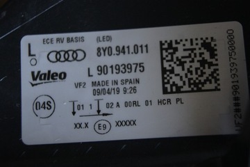 фото thumb №10, Audi a3 8y s-line перед капот бампер лампы ly3u