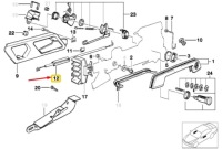 фото thumb №7, Bmw 5 e34 передні праві двері трос тяга -трос 51218148620 8148620 oem