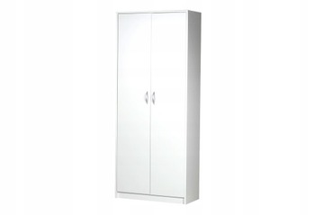 БЕЛЫЙ ШКАФ ЗАКРЫТЫЙ КНИЖНЫЙ ШКАФ LOREN 74 x 35 x 180 СМ
