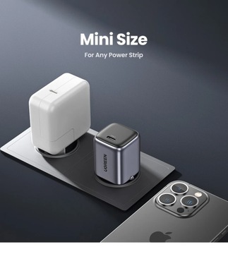UGREEN 20 Вт 30 Вт GaN PD зарядное устройство Быстрое зарядное устройство USB типа C USB C PD3.0 QC3.0