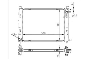 фото thumb №2, Радиаторов воды clio iv 12- 728-0062 tyc