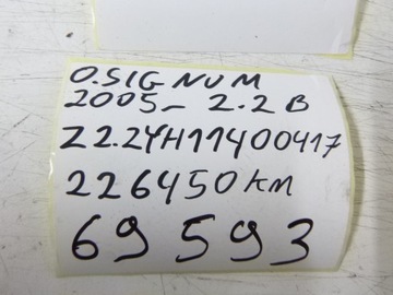 фото thumb №9, Двигун opel signum 2.2 z22yh 05r. kompresja !!!