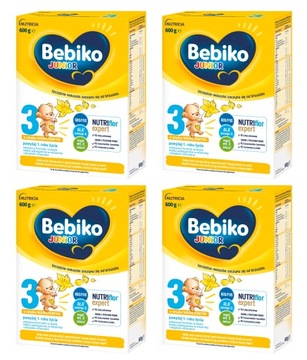 Молоко Bebiko Junior 3 модифицированное 4х600 г