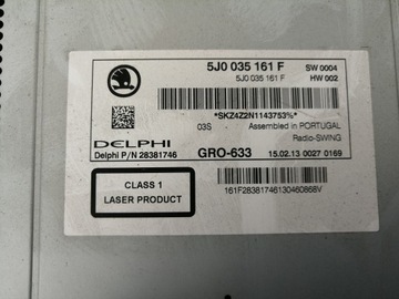 фото thumb №5, Радио cd swing 5j0035161f skoda rapid