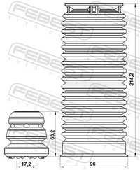 фото thumb №3, Защита амортизатора перед bzshb-246f-kit febest