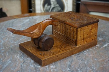Деревянная шкатулка, шкатулка, диспенсер для сигарет, резной портсигар.