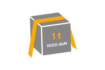 Pas transportowy z napinaczem 2M/25mm/1T pasy transportowe mocujące ładunek