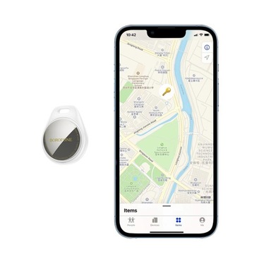 GPS-локализатор BOROFONE ДЛЯ APPLE AIR TAG iOS ТРЕКЕР BC100 БЕЛЫЙ НАЙТИ МОЙ