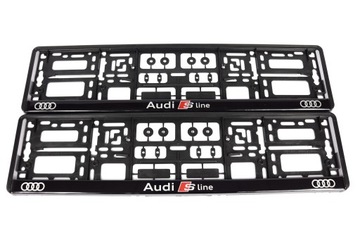 РАМКИ НОМЕРНОГО ЗНАКА AUDI SLINE 2 шт.