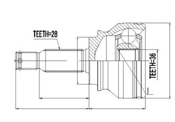 фото thumb №2, Шарнір зовнішній dodge caliber 06- /дизель/