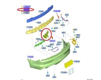 фото thumb №13, Кронштейн бампера зад лівий ford mustang 2015-17