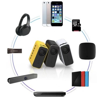 МИНИ-ДОМАШНИЙ ПРОЕКТОР ПОРТАТИВНЫЙ USB-СВЕТОДИОДНЫЙ ПРОЕКТОР