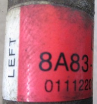 фото thumb №4, Ford flex 08- 3.5 приводной вал задняя задняя левая правая