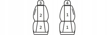 Автомобиль RENAULT CLIO I II III KANGOO THALIA рассчитан на 2 человека 1+1