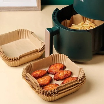 Бумажная вставка в Fryer Fryer Fryer 16x16x4,5см 50 ПК