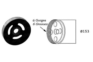 фото thumb №2, Sasic 2150004 колесо ременное, wał коленчатый