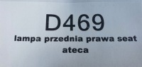 Купити Фара передня правий перед seat ateca full led, фото thumb