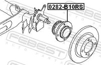 фото thumb №3, Ступиця колеса зад 0282-b10rs febest