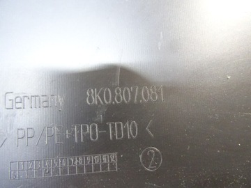 фото thumb №8, Audi a4 b8 накладка ремня передней оригинальный номер 8k0807081