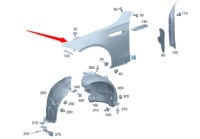 фото thumb №1, Крыло передний правый mercedes c klasa w206