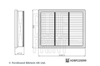 фото thumb №1, Blue print adbp220099 фільтр повітря