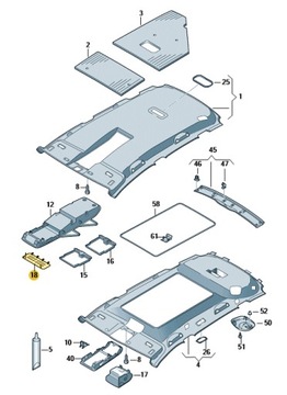 фото thumb №1, Vw sharan touran защита заглушка бардачка 1t0867969