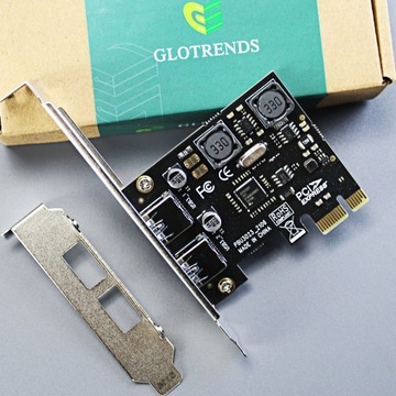 GLOTRENDS U3023 2-портовая плата адаптера USB A 3.0 PCIe