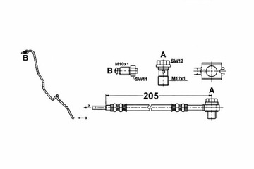 фото thumb №2, Шланг гальмівний seat ibiza v 1.0 6j5. 6p1