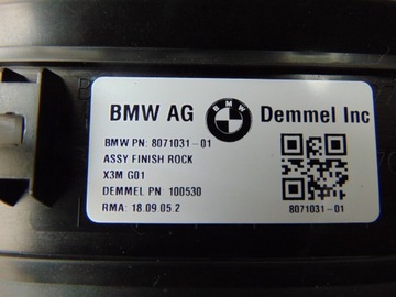 фото thumb №6, Планки накладки порогові перед bmw x3 f97 м-пакет