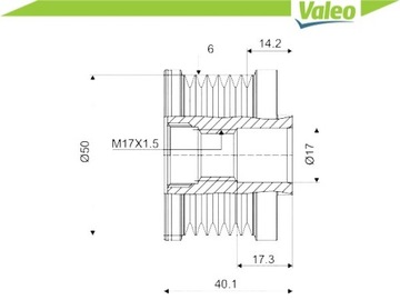 фото thumb №9, Сцепление генератора nissan nissan qashqai, tiida,