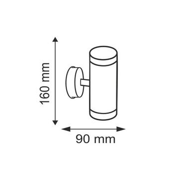 Настенный светильник Olimp для наружного освещения 2xGU10 inox 208835 Polux