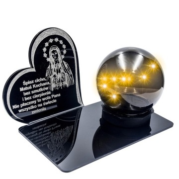 СОЛНЕЧНАЯ СВЕЧА LED СТАТУЭТКА ДЛЯ КЛАДБИЩА МОГИЛА БОЛЬШАЯ ДЕНЬ МАТЕРИ