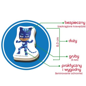 Zestaw magnesów PJ Masks Świat bohaterów