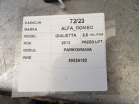 фото thumb №3, Модуль паркування alfa romeo giulietta 50524102