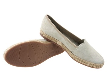 Ryłko półbuty espadryle 1MMS7 szare, skóra 39