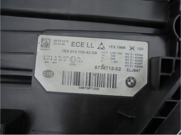 фото thumb №15, Повний led правий лівий лампа bmw 3 f30 f31 рестайлінг fl 15-18 8738712-02 7498945-01