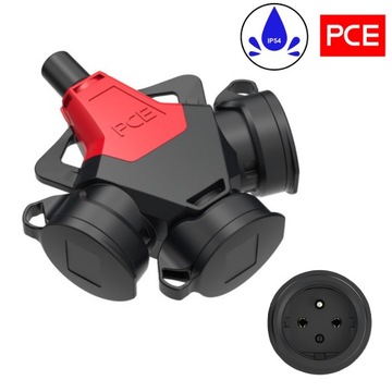 Przedłużacz gumowy CEE H05RR-F 30m 3x2,5 odwrócony