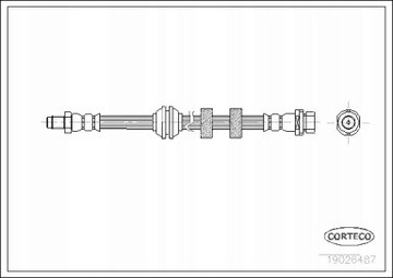 фото thumb №2, Шланг гальмівний гнучкий ford focus 98-04 перед