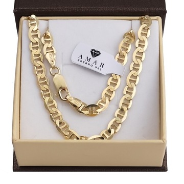 ЗОЛОТАЯ ПОЛНАЯ МУЖСКАЯ ЦЕПЬ GUCCI PR. 925 585 Сплошной + БЕСПЛАТНАЯ ГРАВИРОВКА