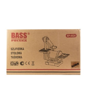 BASS ПОЛЬША НАСТОЛЬНАЯ ЛЕНТОЧНО-ШЛИФОВАЛЬНАЯ МАШИНА 125 мм 450 Вт