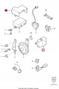 фото thumb №9, Модуль сигнализация ford galaxy 94-06 1209011