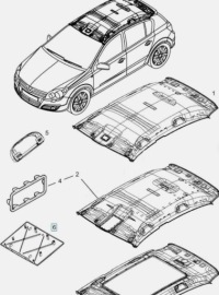 фото thumb №12, Защита крыша молдинг внутренняя opel astra h oem номер 2351506 13112204