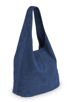Torba Skórzana Vera Pelle Rossina Zamszowa Jeans