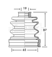 фото thumb №1, Захист шарнір kpl kia mazda - inner bcb2742