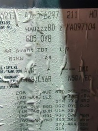 фото thumb №11, Кришка багажника багажника a4 b5 lift kombi ly6r 99-21 накладка джгут замок