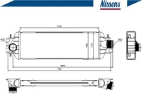 фото thumb №2, Nissens 96775 радіатор повітря наддувний